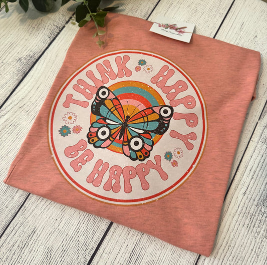 Think happy be happy tshirt