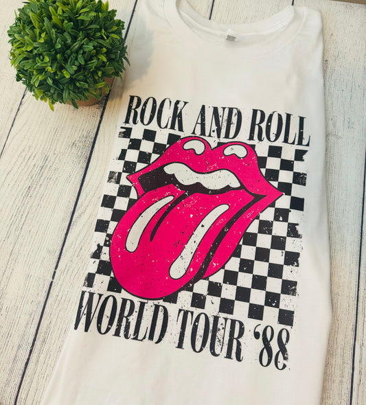 Rock and roll graphic tee