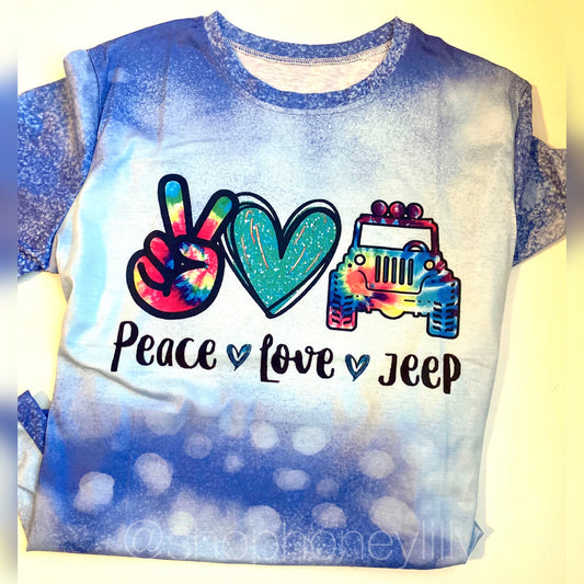 Peace,love,Jeep shirt